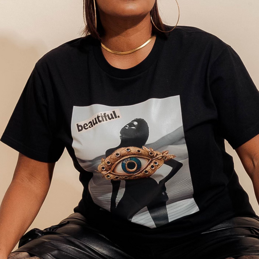 Beautiful Glow Black Tee