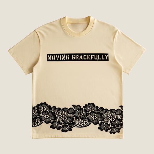 Moving Gracefully – Butter Cream Tee