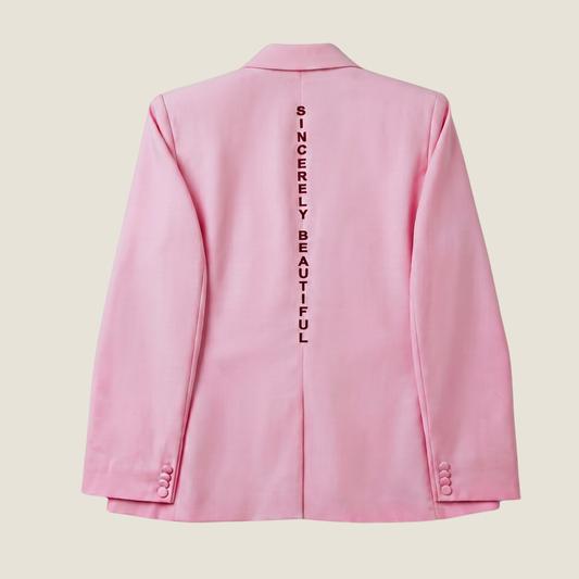 Sincerely Beautiful Pink Blazer: Aligned Edition