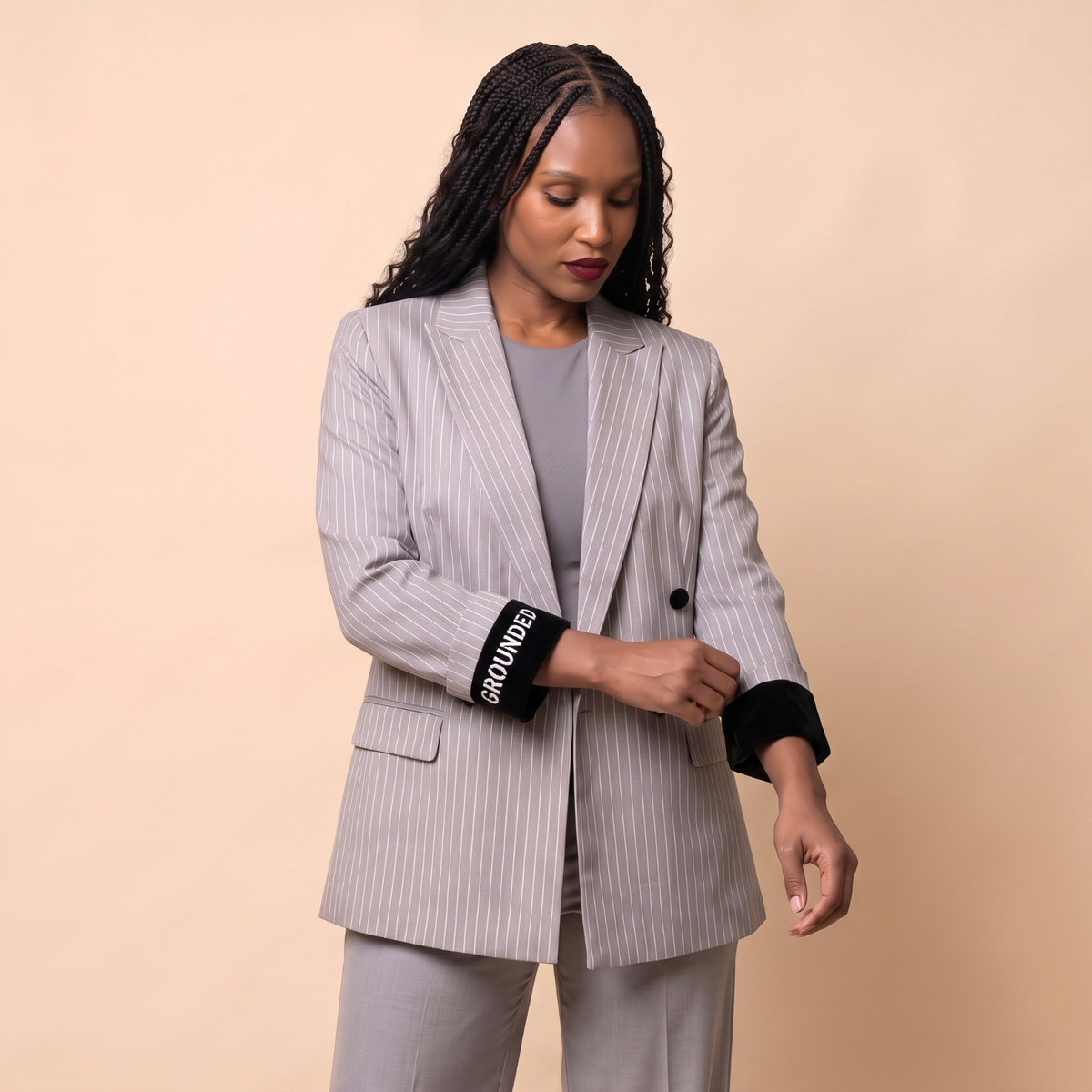 The Becoming Blazer - Pinstripe